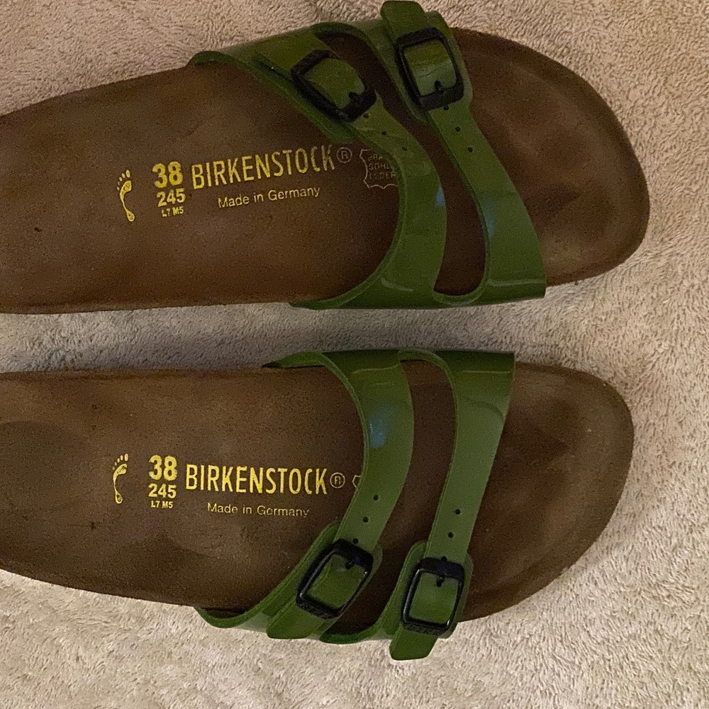 Birkenstock Green Arizona EVA Double Strap Sandals